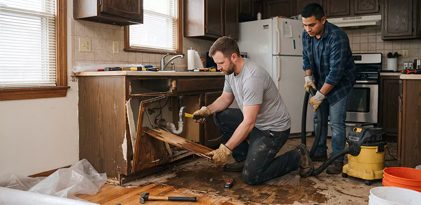 Repairing Water Damaged MDF Cabinets in Haltom City