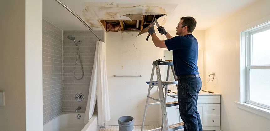 Bathroom Leak Ceiling Repair in Haltom City